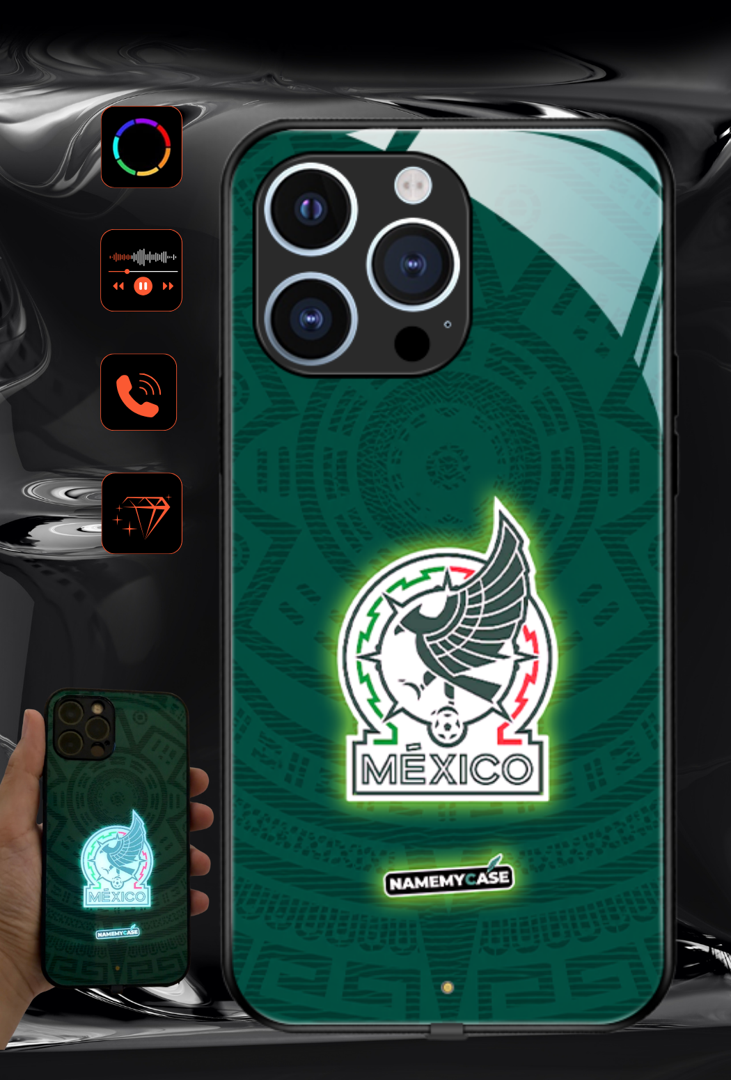 LED Light-Up iPhone Case - Mexico World Cup Jerseys