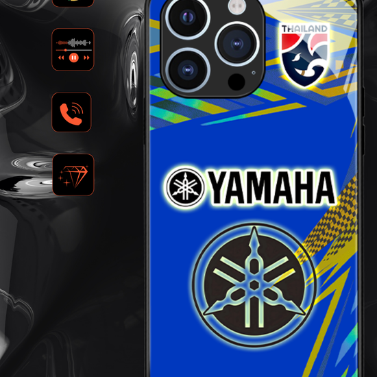 Funda LED Luminosa para iPhone - Yamaha Bleue