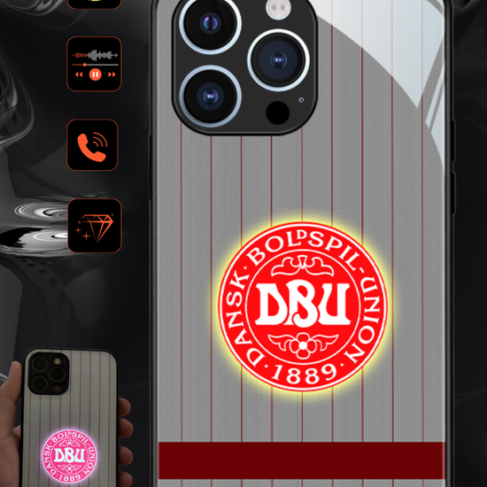 LED Light-Up iPhone Case - Danemark World Cup Jerseys