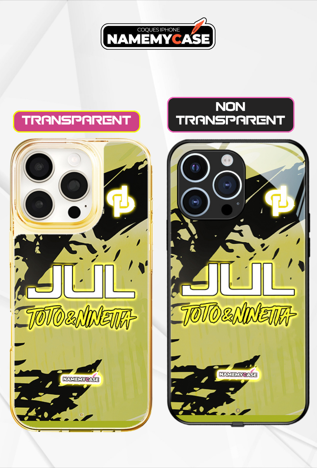 LED Light-Up iPhone Hoesje - JUL Geel