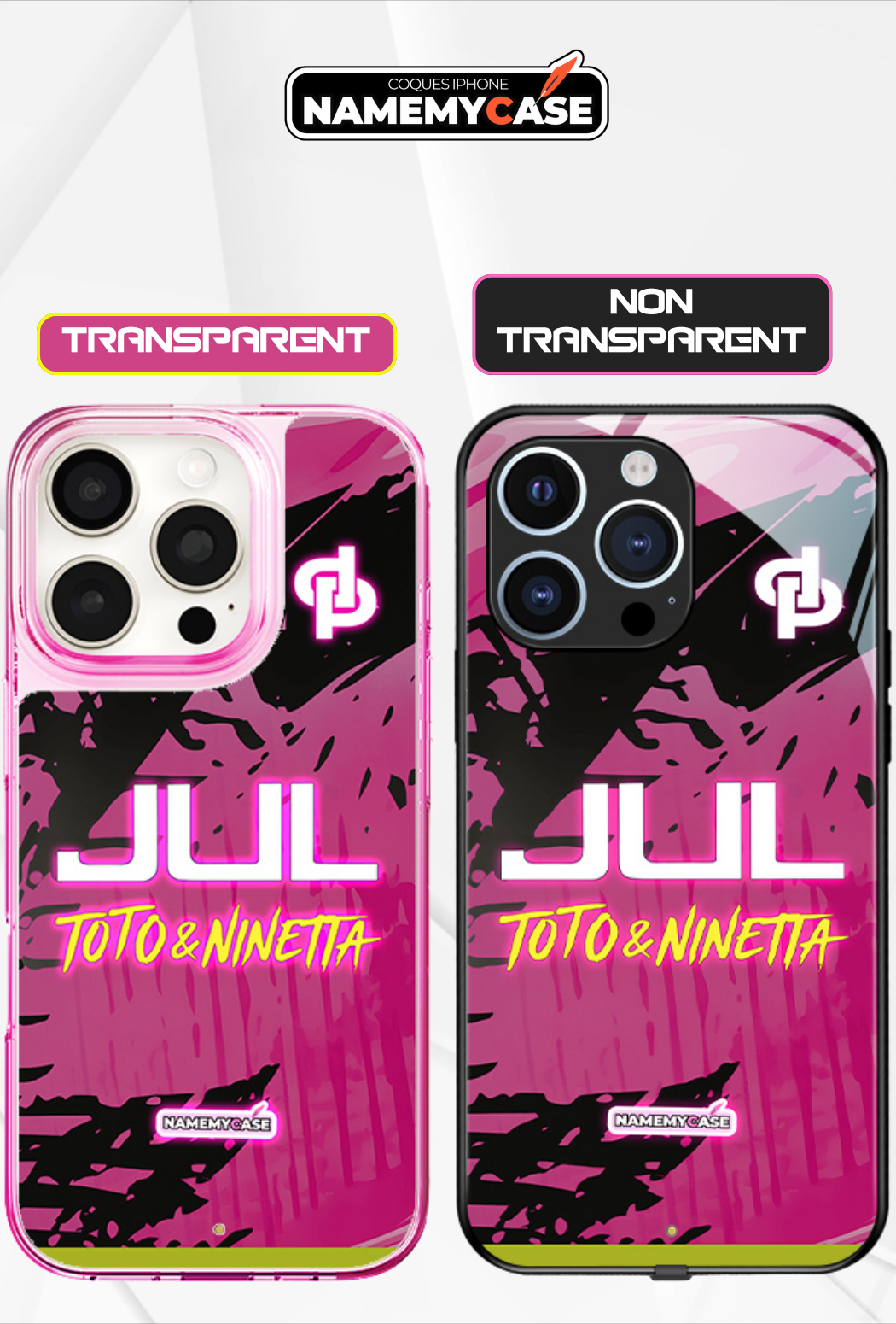 LED Light-Up iPhone Hoesje - JUL Roze