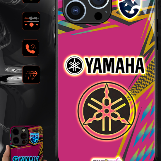 LED Leuchtendes iPhone Case - Yamaha Pink