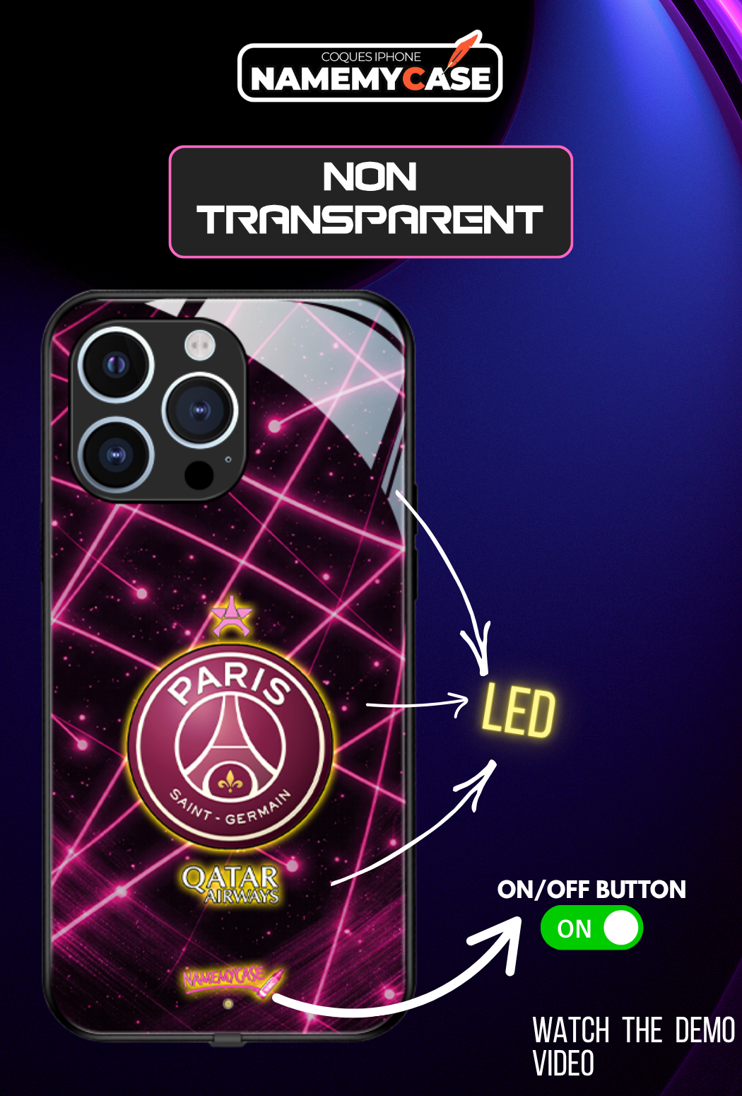LED Leuchtendes iPhone Case - PSG Puls