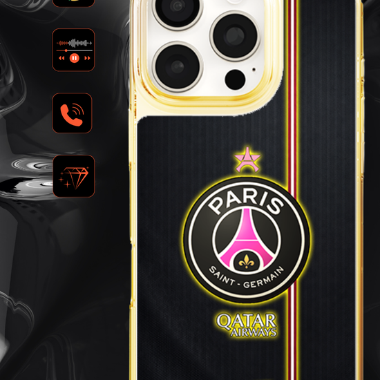 LED-oplyst iPhone-cover - PSG Pink