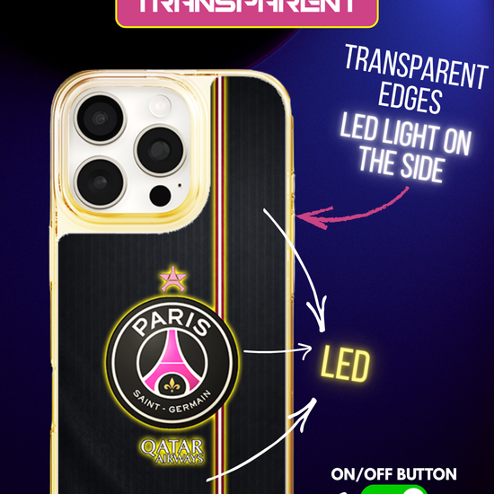 LED-oplyst iPhone-cover - PSG Pink