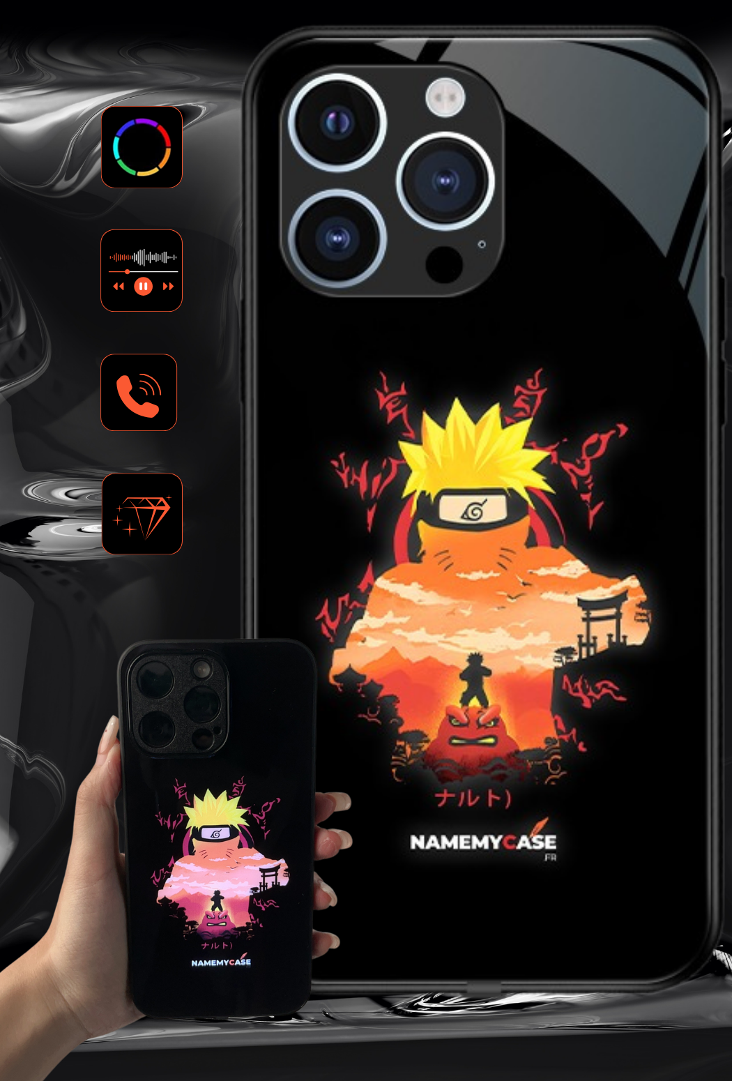 LED Light-Up iPhone Case - Training | Naruto