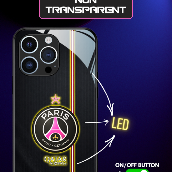 LED-oplyst iPhone-cover - PSG Pink