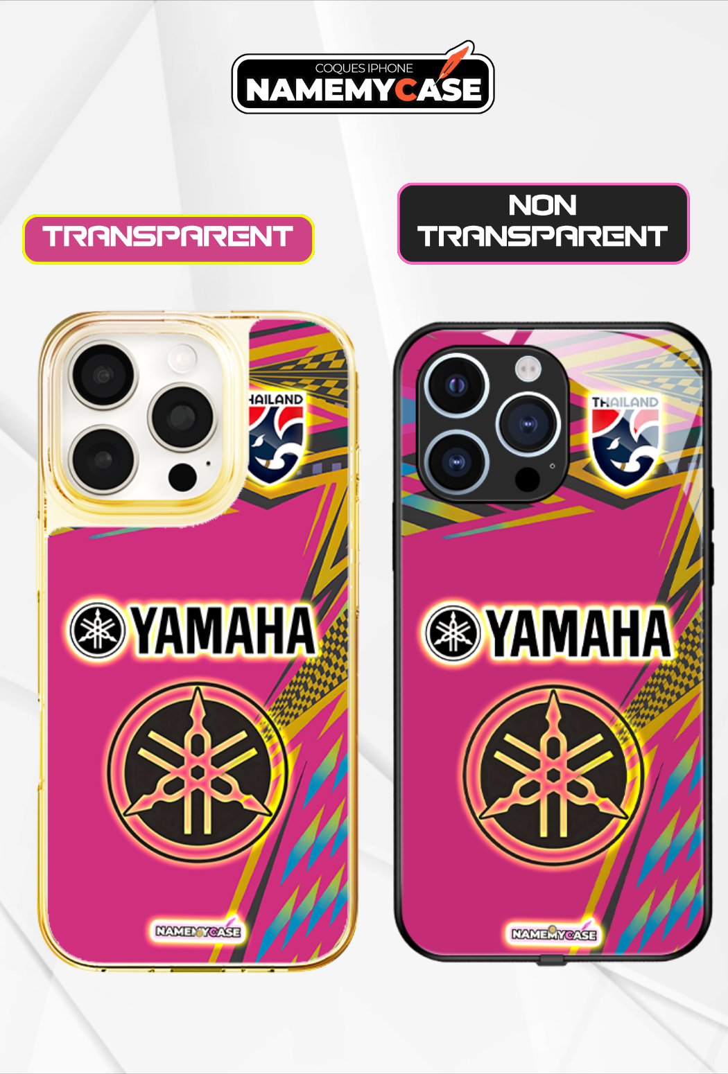LED Leuchtendes iPhone Case - Yamaha Pink