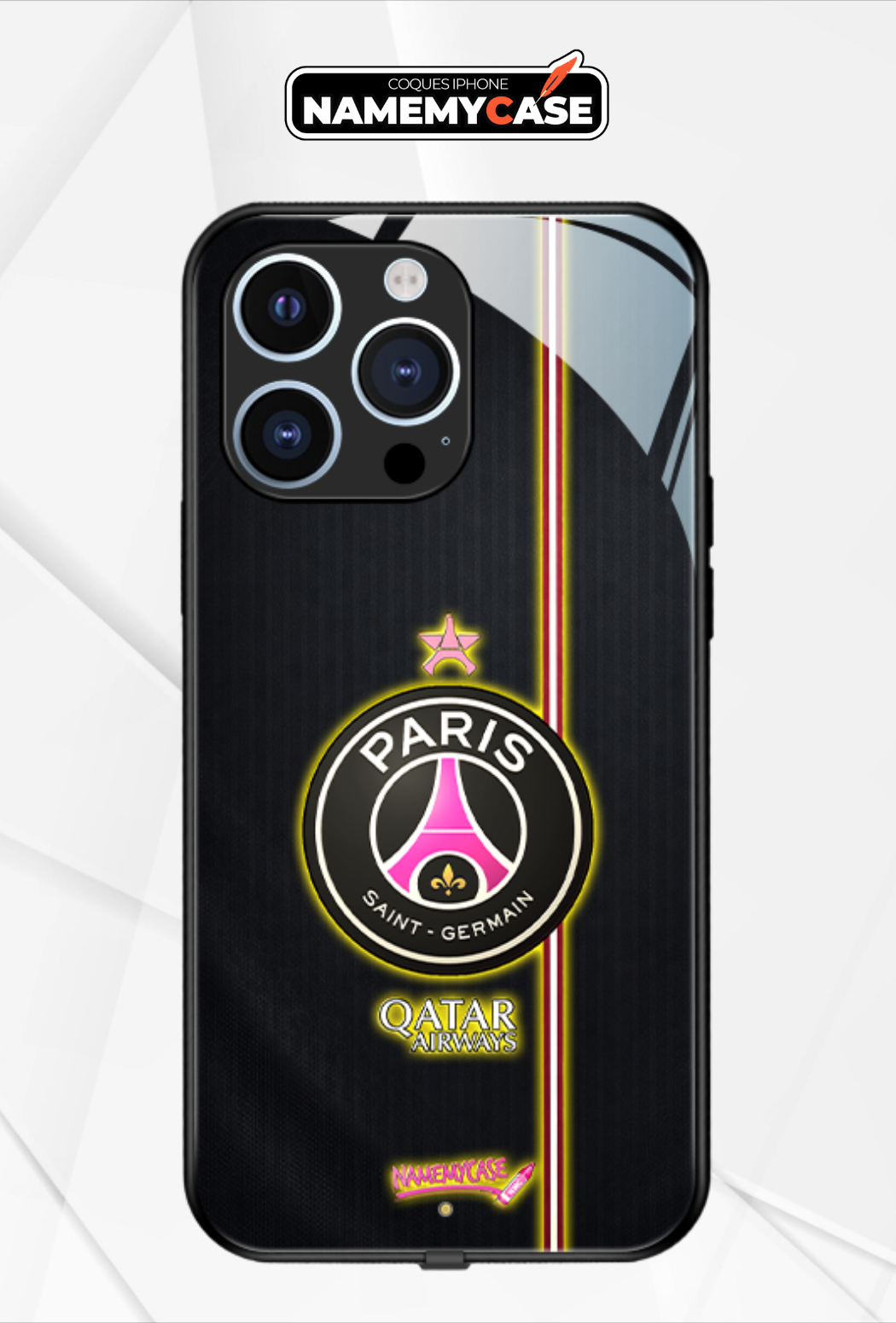 LED-oplyst iPhone-cover - PSG Pink