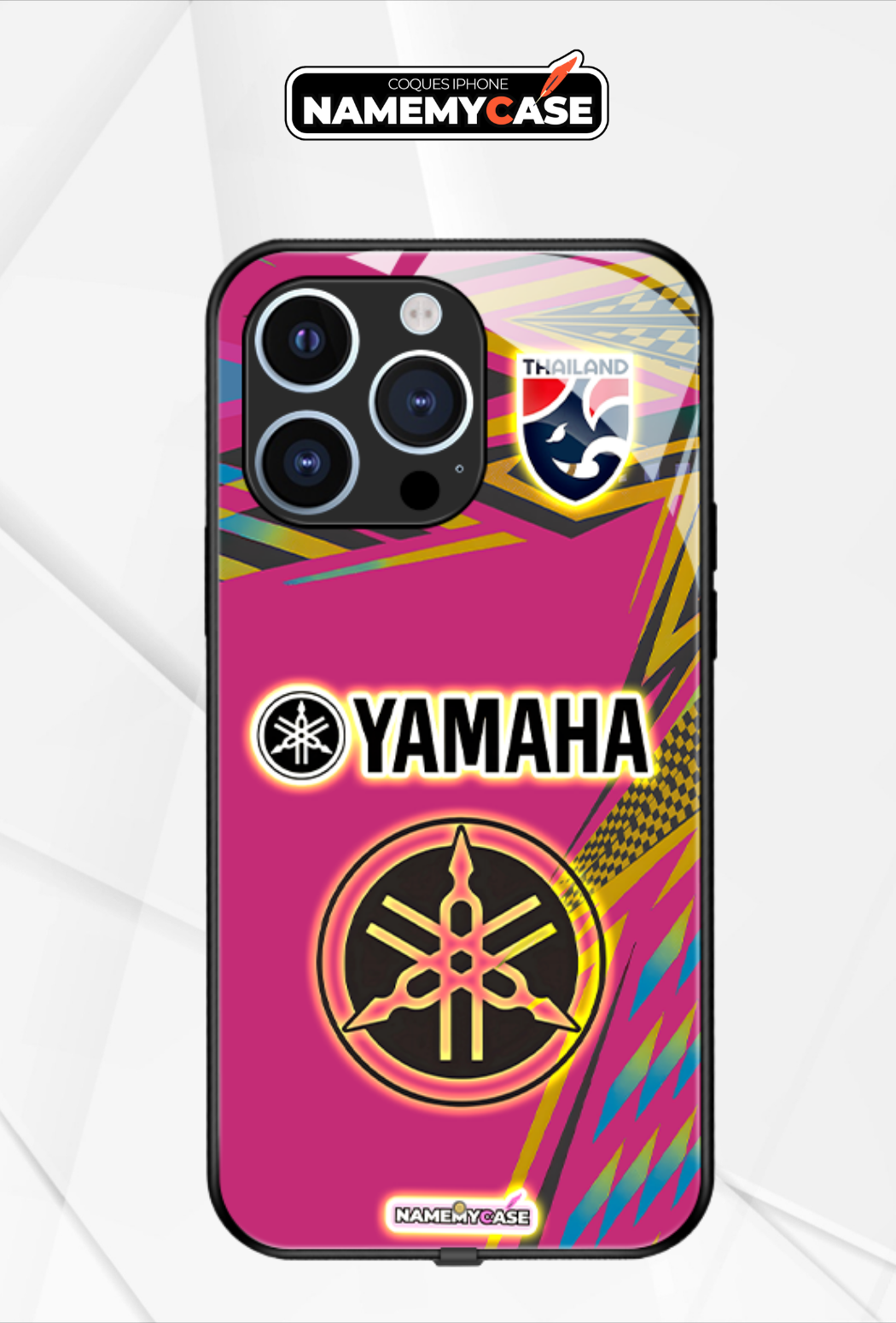 LED Leuchtendes iPhone Case - Yamaha Pink