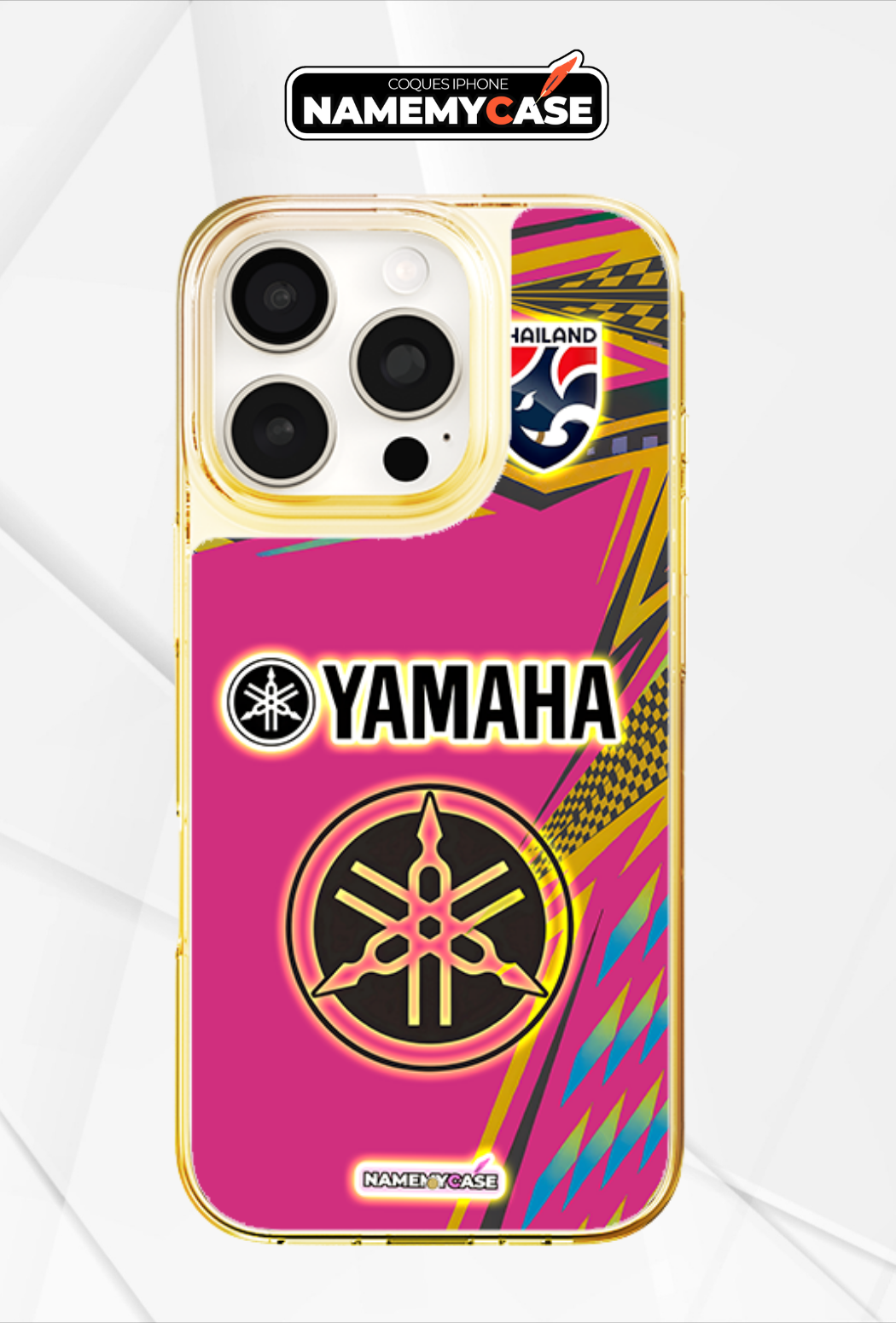 LED Leuchtendes iPhone Case - Yamaha Pink