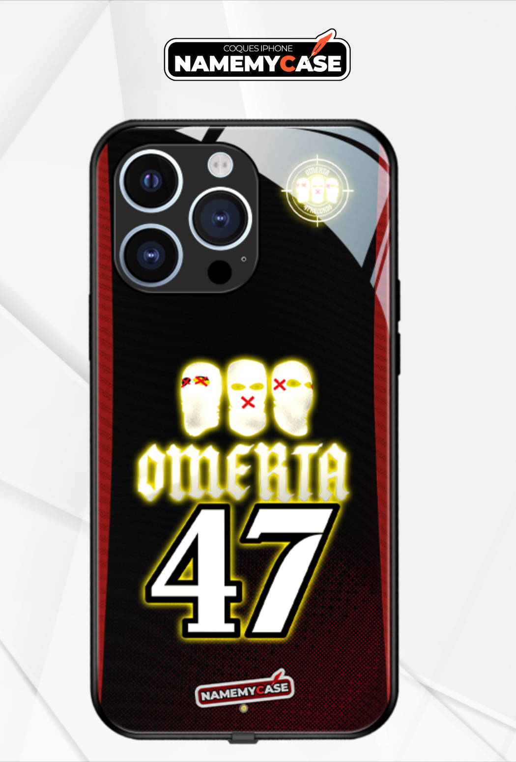 LED Light-Up iPhone Case- Omerta Black