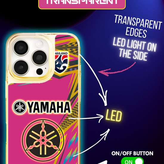 LED Leuchtendes iPhone Case - Yamaha Pink