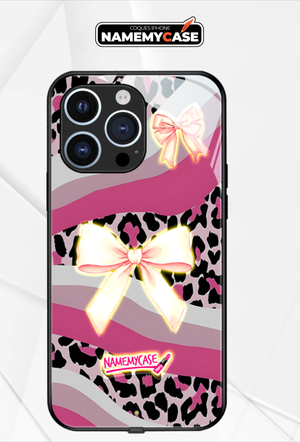 LED-oplyst iPhone-cover - Butterfly-sløjfe cover