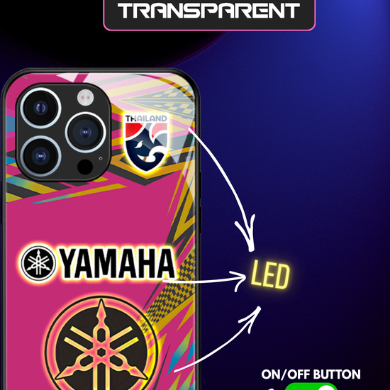 LED Leuchtendes iPhone Case - Yamaha Pink