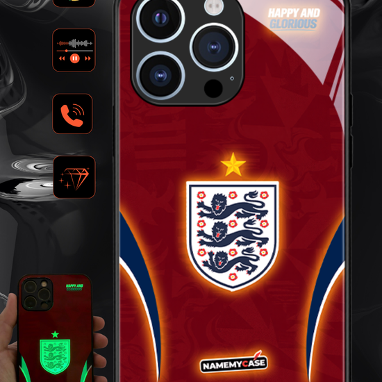 LED Light-Up iPhone Case - Red England World Cup Jerseys