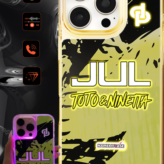 LED Light-Up iPhone Hoesje - JUL Geel