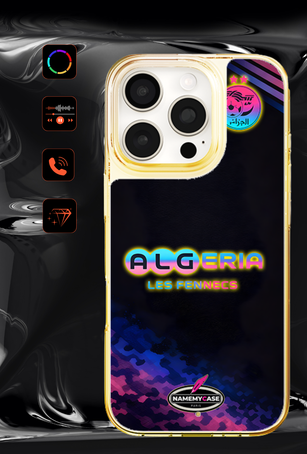 LED-oplyst iPhone-cover - Algeriets Fennecs