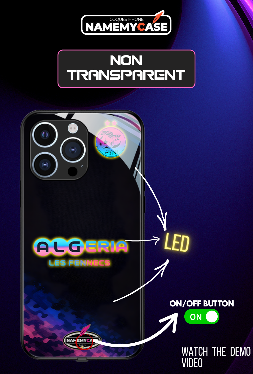 LED-oplyst iPhone-cover - Algeriets Fennecs