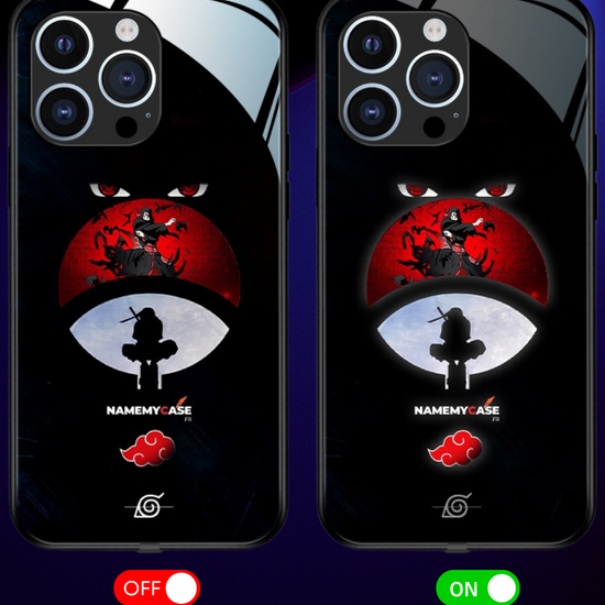 LED Leuchtendes iPhone Case - Roter Mond Itachi | Naruto