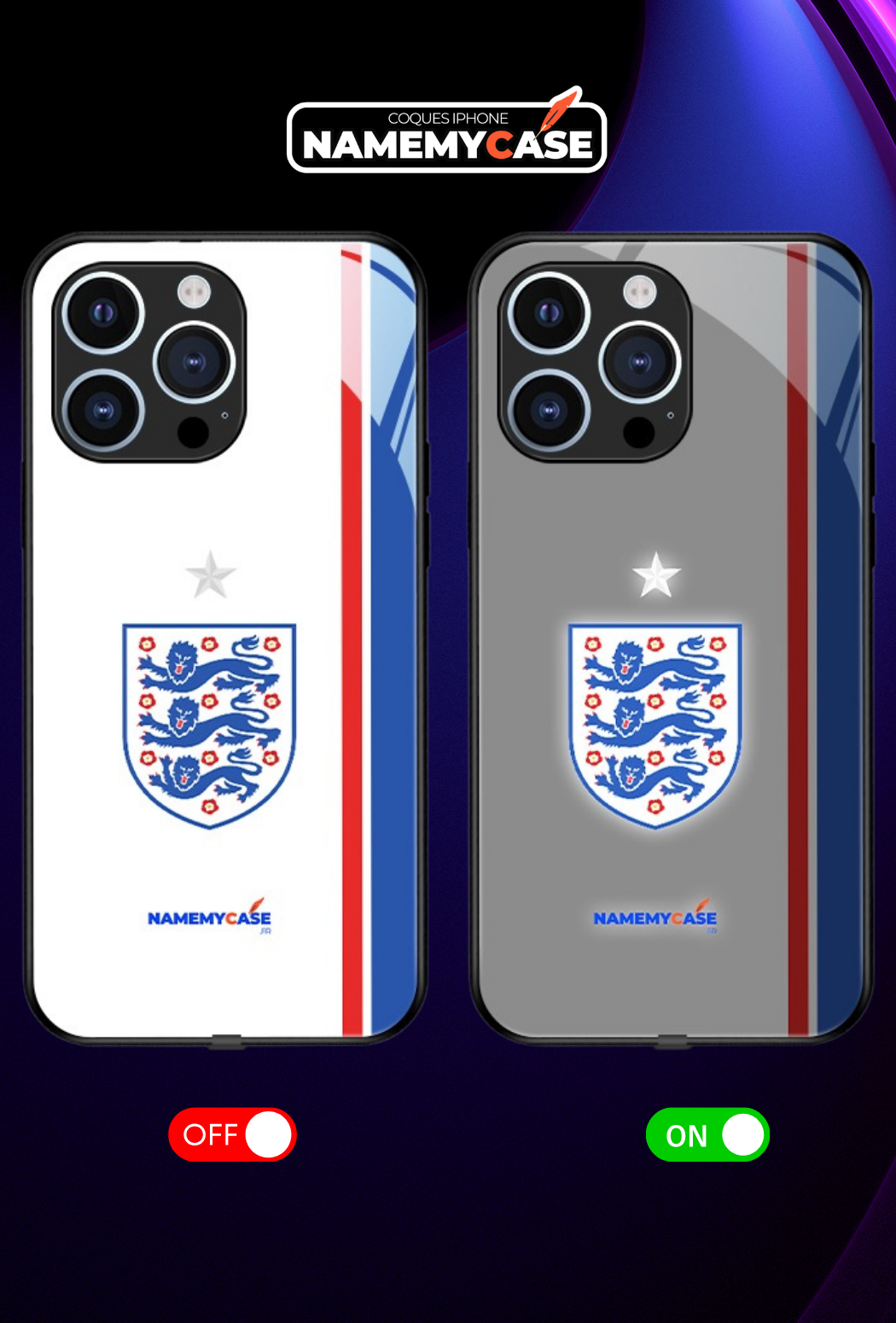 LED Light-Up iPhone Case - England