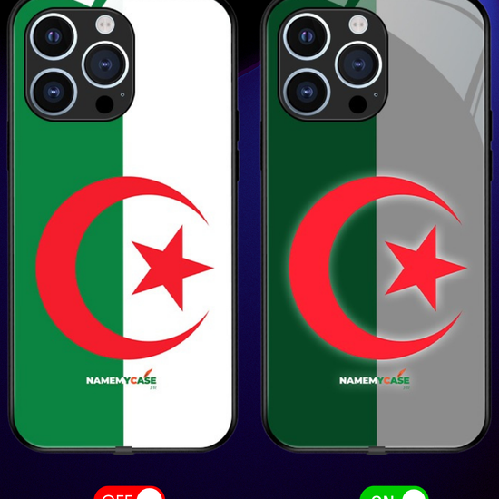 LED Light-Up iPhone Case - Algeria Flag