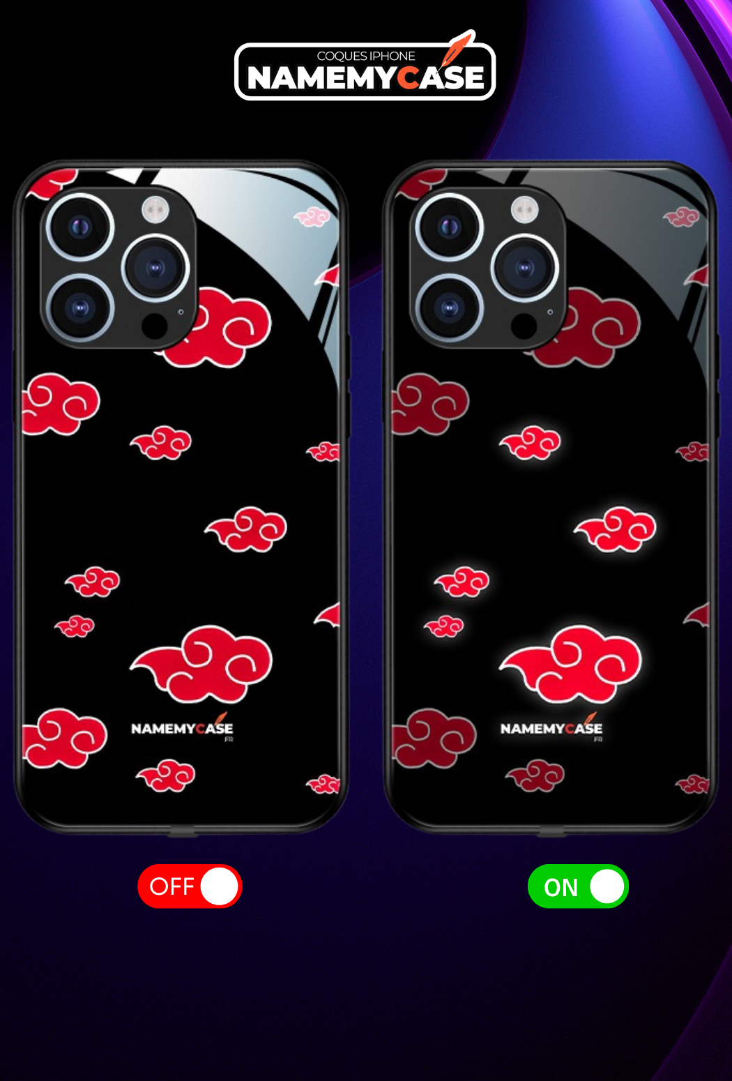 LED Light-Up iPhone Case –  Akatsuki - Naruto