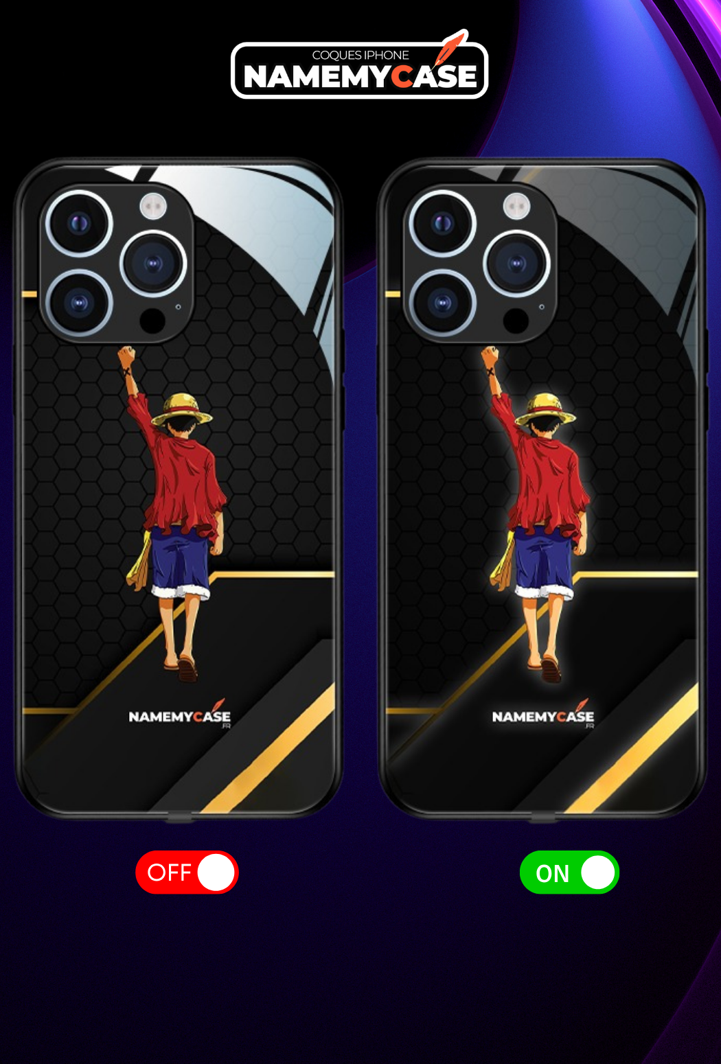 Funda LED Iluminada para iPhone - Victory | Luffy One Piece