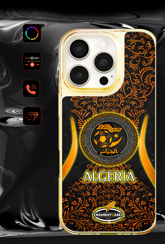 LED Leuchtendes iPhone Case - Algerien Orange