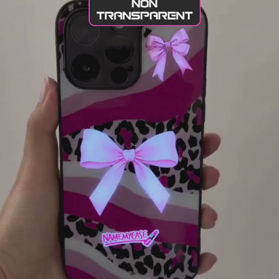 LED-oplyst iPhone-cover - Butterfly-sløjfe cover