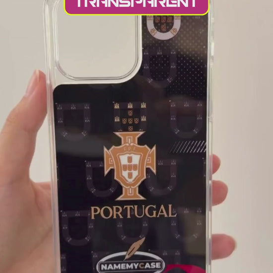 LED-lysende iPhone-cover - Portugal Sort