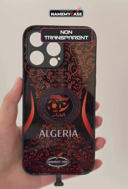 LED Leuchtendes iPhone Case - Algerien Orange