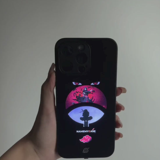 LED Leuchtendes iPhone Case - Roter Mond Itachi | Naruto